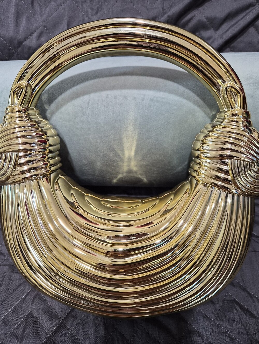 Gold Plastic Handbag